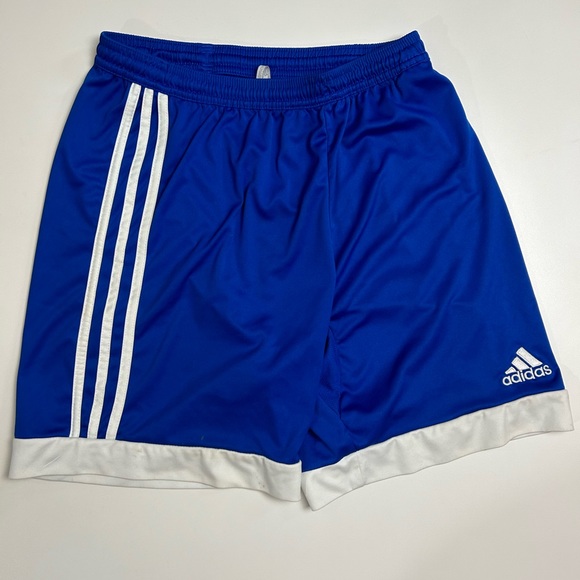adidas Shorts Adidas Mens Bluewhite Striped Gym Shorts Poshmark